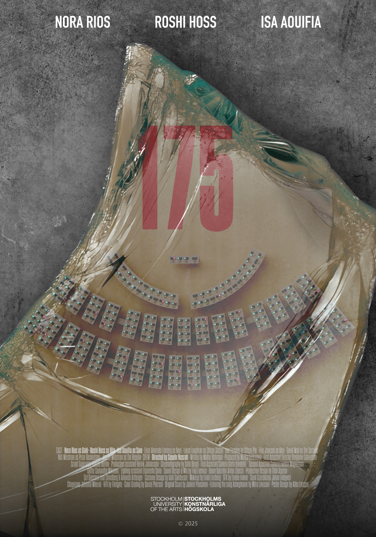 Poster, 175, cortometraje, short film by Sepehr Nosrati, short graduation film from Stockholm University of the Arts, shortsfit, shorfits, shortsfit distribucion, shortfits distribution