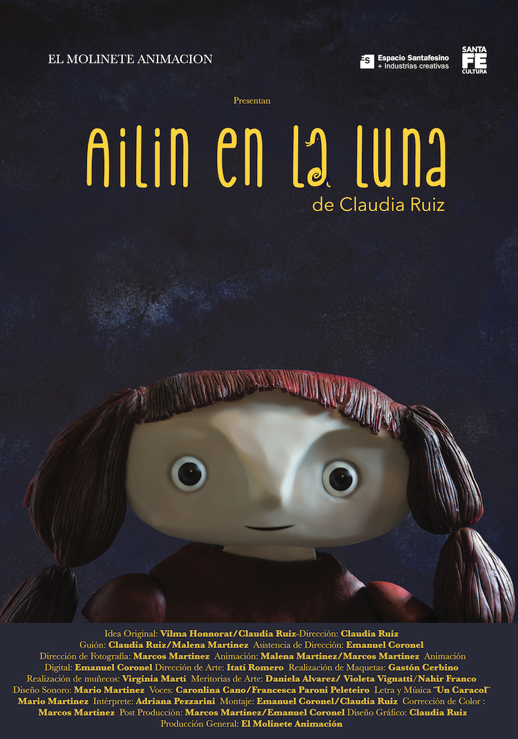Ailin en la luna, Ailin on the moon, ShortsFit, ShortsFit Distribucion, Film Distribution, Films for kids, short films, animation movies