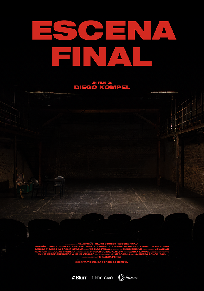 Poster of Escena Final by Diego Kompel produced by Blur and distributed by ShortsFit, ShortsFit Distribucion, ShortsFit Distribution, cortometrajes, distribucion de cortometrajes, short films distribution, sales agent short films